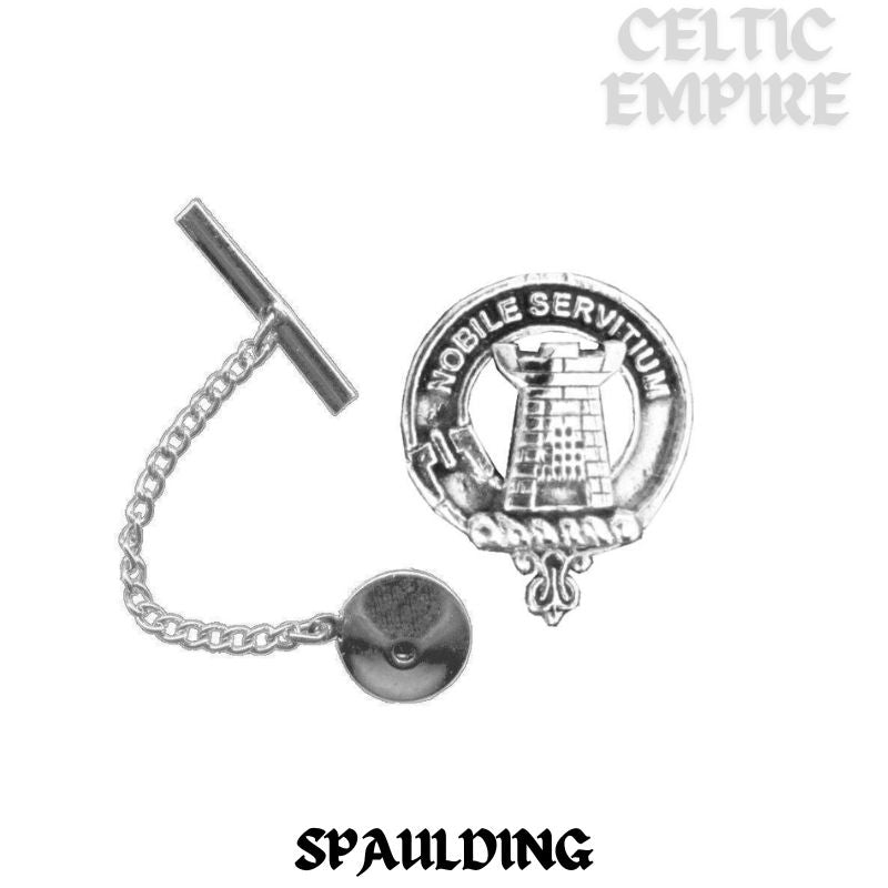 Spaulding Family Clan Crest Scottish Tie Tack/ Lapel Pin