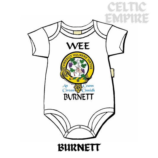 Burnett Scottish Family Clan Crest Baby Jumper
