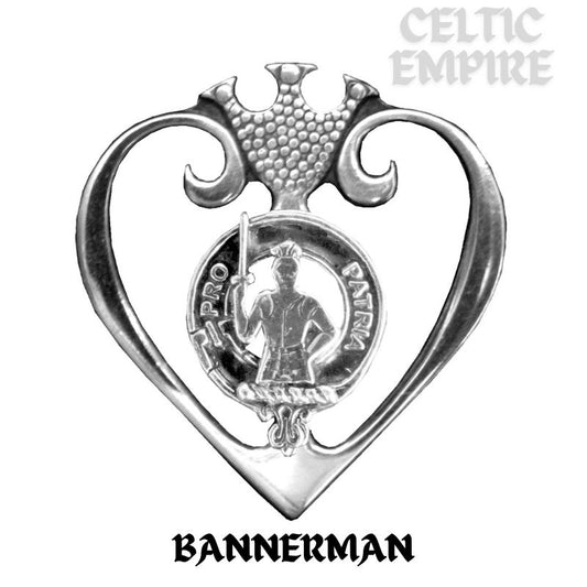 Bannerman Family Clan Crest Luckenbooth Brooch or Pendant