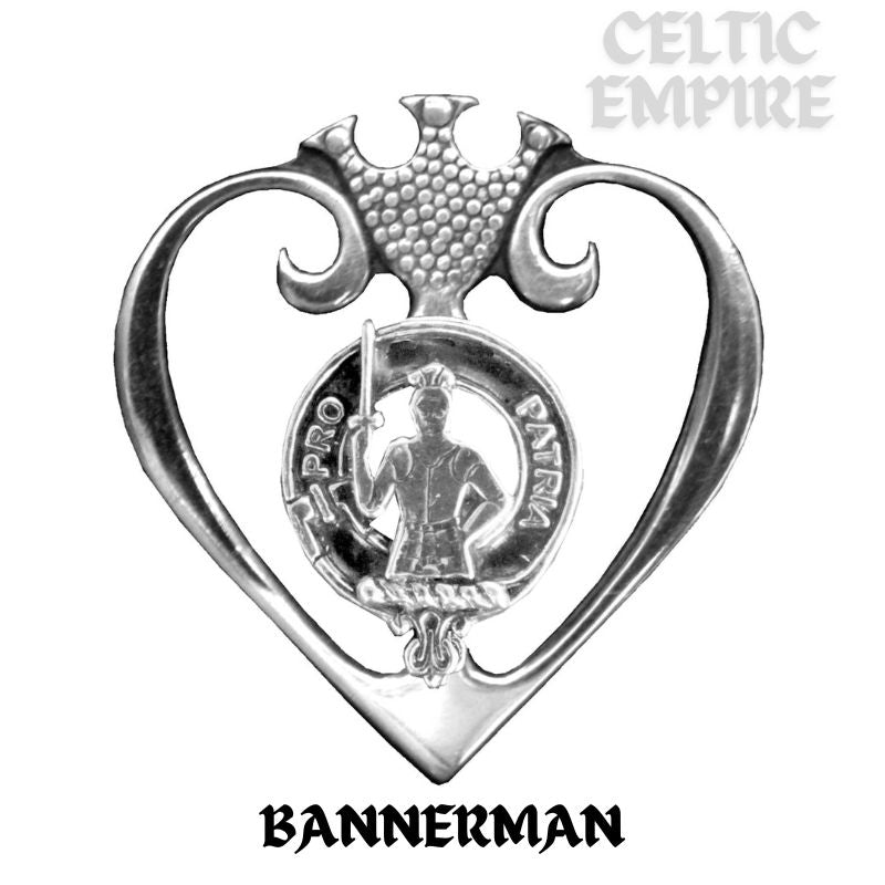 Bannerman Family Clan Crest Luckenbooth Brooch or Pendant
