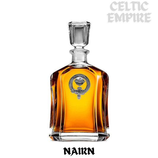 Nairn Clan Crest Badge Whiskey Decanter