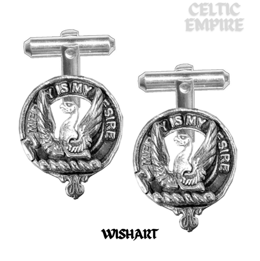 Wishart Scottish Family Clan Crest Cufflinks