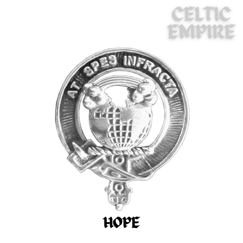 Hope 8oz Family Clan Crest Scottish Badge Stainless Steel Flask