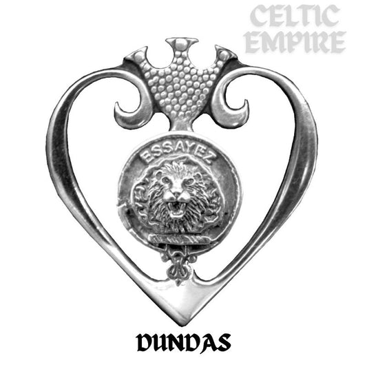 Dundas Family Clan Crest Luckenbooth Brooch or Pendant