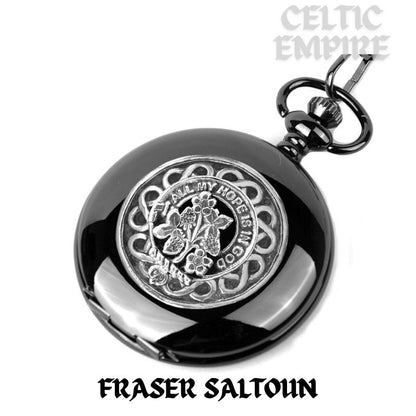 Fraser Saltoun Scottish Family Clan Crest Pocket Watch