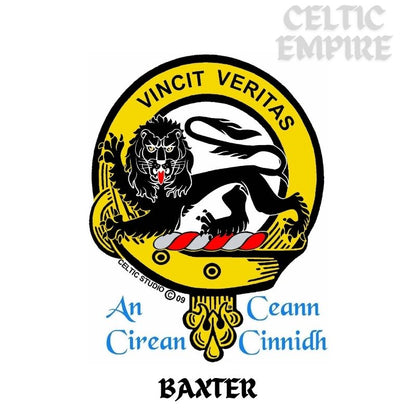 Baxter Scottish Family Clan Embroidered Crest