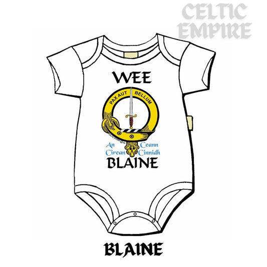 Blaine Scottish Family Clan Crest Baby Jumper