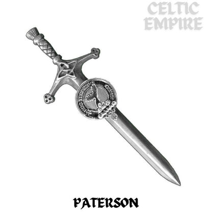 Paterson Family Clan Crest Kilt Pin, Scottish Pin