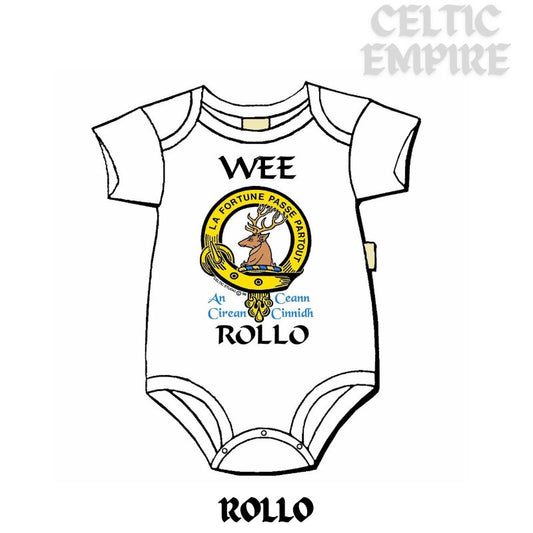 Rollo Scottish Family Clan Crest Baby Jumper