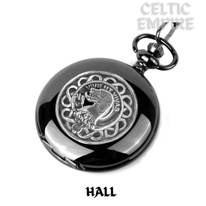 Hall Scottish Family Clan Crest Pocket Watch