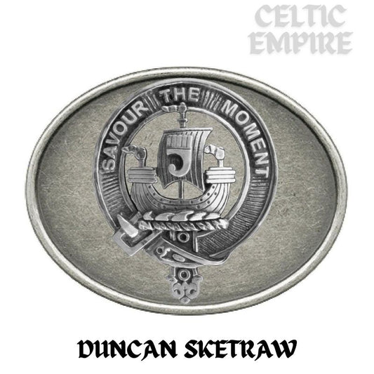Duncan Sketraw Family Clan Crest Regular Buckle