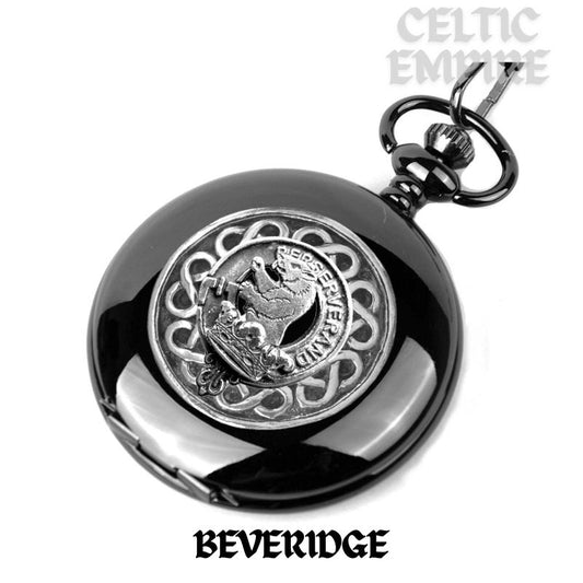 Beveridge Scottish Family Clan Crest Pocket Watch