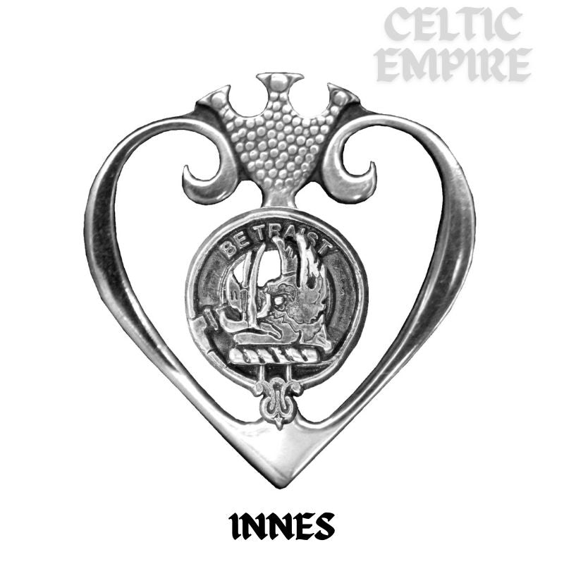 Innes Family Clan Crest Luckenbooth Brooch or Pendant