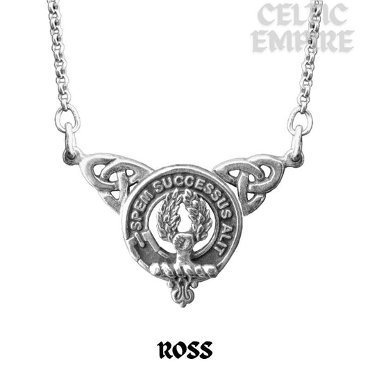 Ross Family Clan Crest Double Drop Pendant