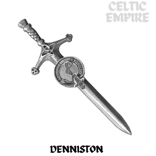 Denniston Family Clan Crest Kilt Pin, Scottish Pin