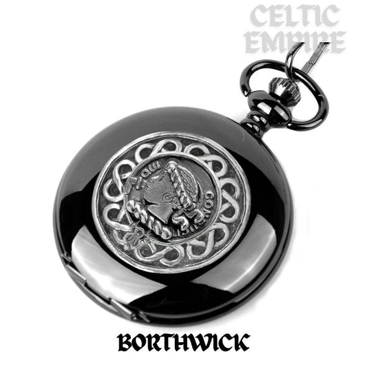 Borthwick Scottish Family Clan Crest Pocket Watch