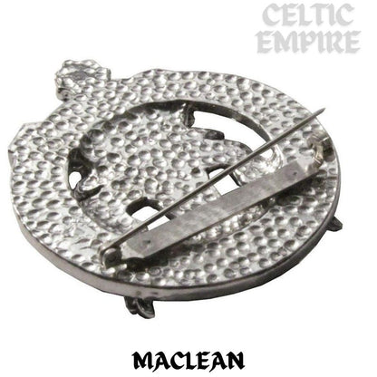 MacLean Family Clan Crest Scottish Cap Badge