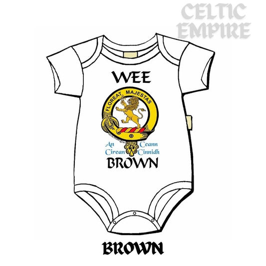 Brown Scottish Family Clan Crest Baby Jumper