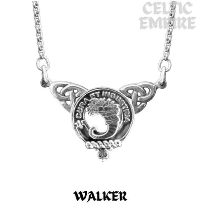 Walker Family Clan Crest Double Drop Pendant