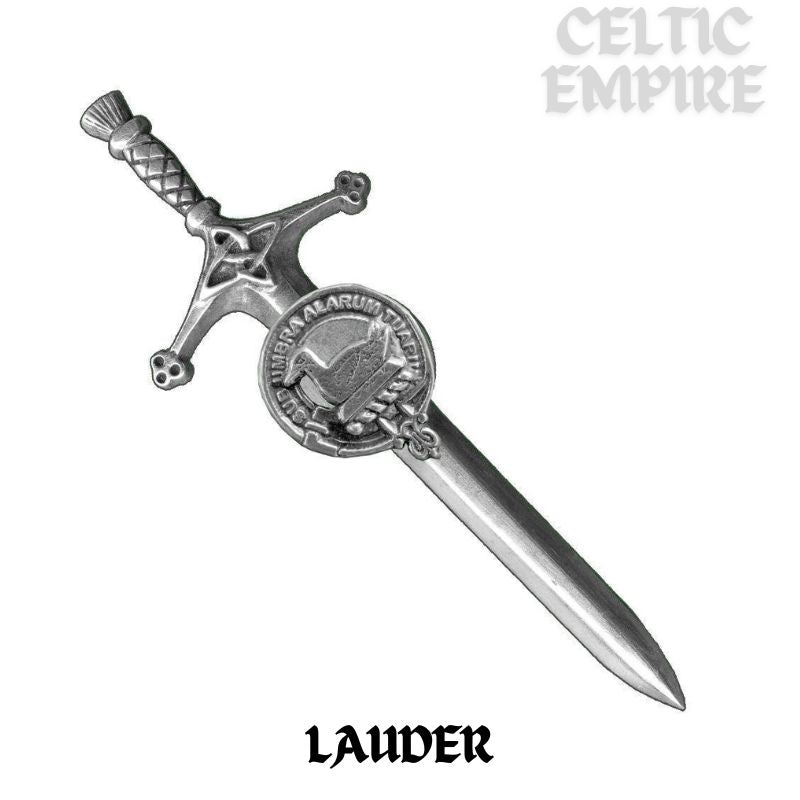 Lauder Family Clan Crest Kilt Pin, Scottish Pin