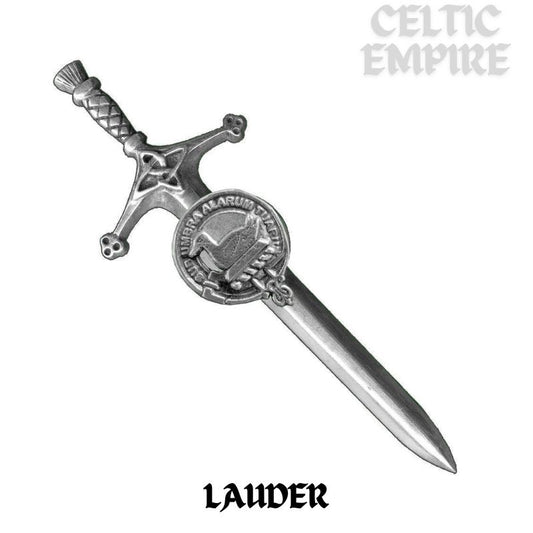 Lauder Family Clan Crest Kilt Pin, Scottish Pin