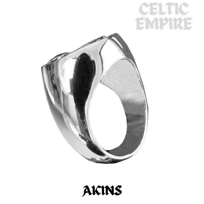 Akins Scottish Family Clan Crest Ring