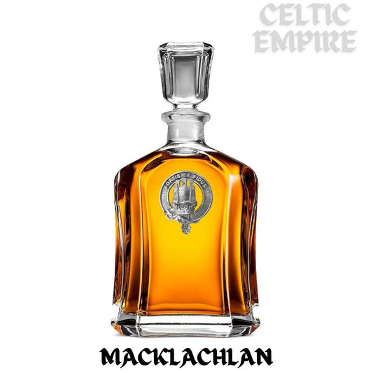 MacLachlan Family Clan Crest Badge Skye Decanter