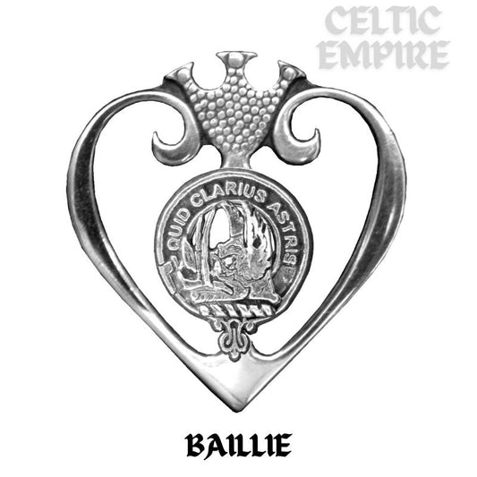 Baillie Family Clan Crest Luckenbooth Brooch or Pendant