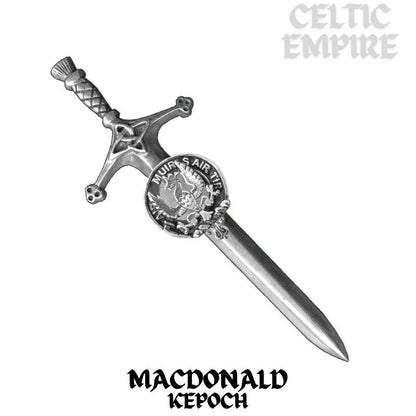 MacDonald (Keppoch) Family Clan Crest Kilt Pin, Scottish Pin