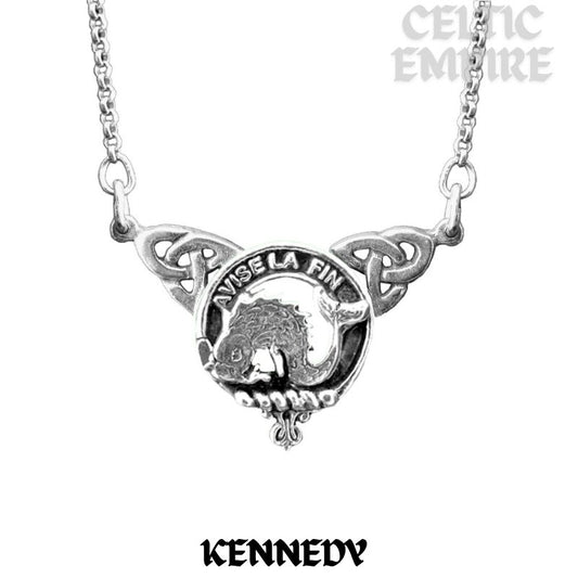 Kennedy Family Clan Crest Double Drop Pendant