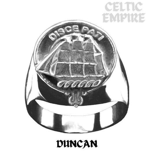 Duncan Scottish Family Clan Crest Ring  ~  Sterling Silver and Karat Gold