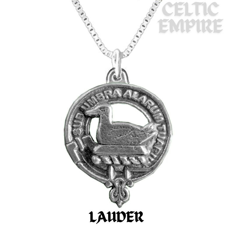 Lauder Family Clan Crest Scottish Pendant