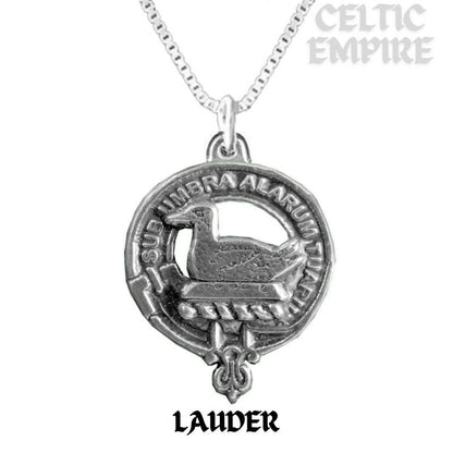 Lauder Family Clan Crest Scottish Pendant