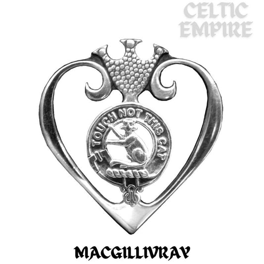 MacGillivray Family Clan Crest Luckenbooth Brooch or Pendant