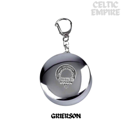 Grierson Scottish Family Clan Crest Folding Cup Key Chain