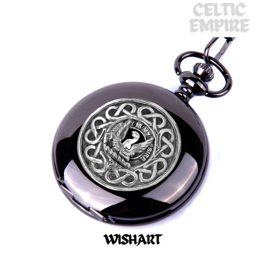 Wishart Scottish Family Clan Crest Pocket Watch