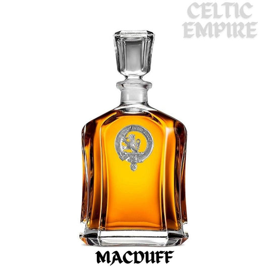 MacDuff Family Clan Crest Badge Whiskey Decanter