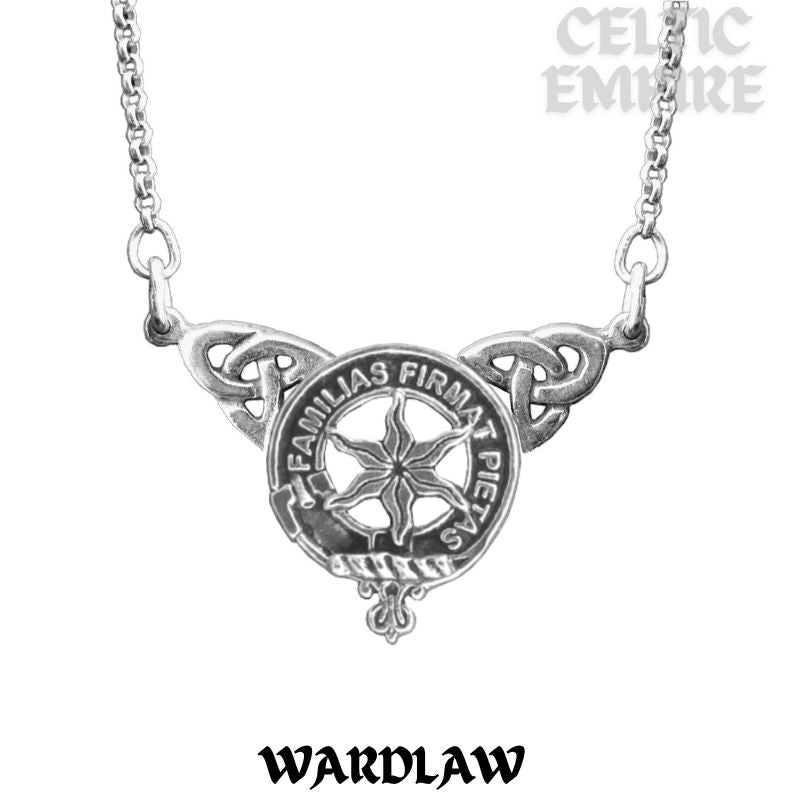 Wardlaw Family Clan Crest Double Drop Pendant