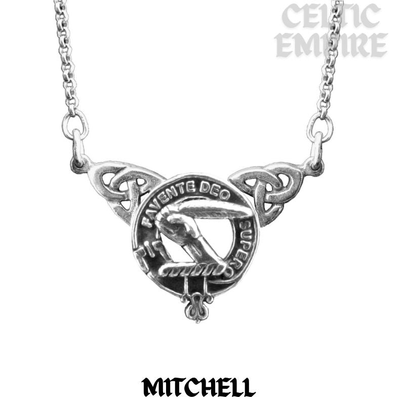Mitchell Family Clan Crest Double Drop Pendant