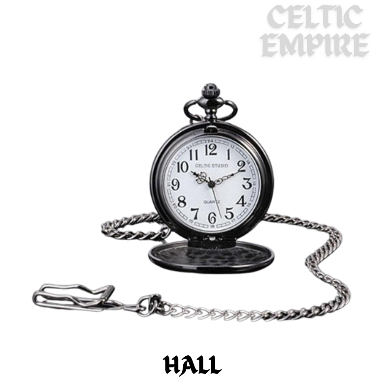 Hall Scottish Family Clan Crest Pocket Watch