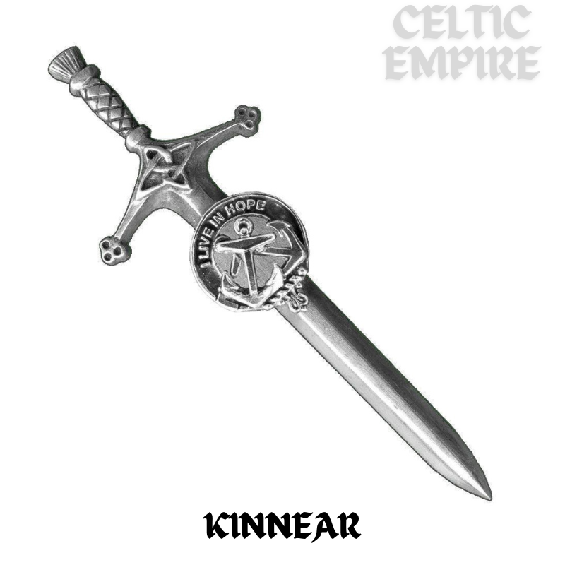 Kinnear Family Clan Crest Kilt Pin, Scottish Pin