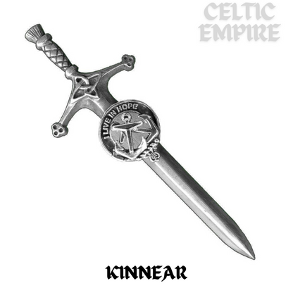 Kinnear Family Clan Crest Kilt Pin, Scottish Pin