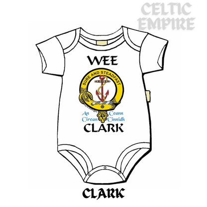 Clark Scottish Family Clan Crest Baby Jumper