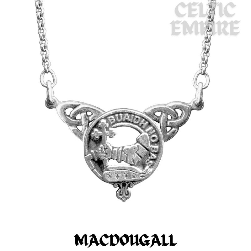 MacDougall Family Clan Crest Double Drop Pendant