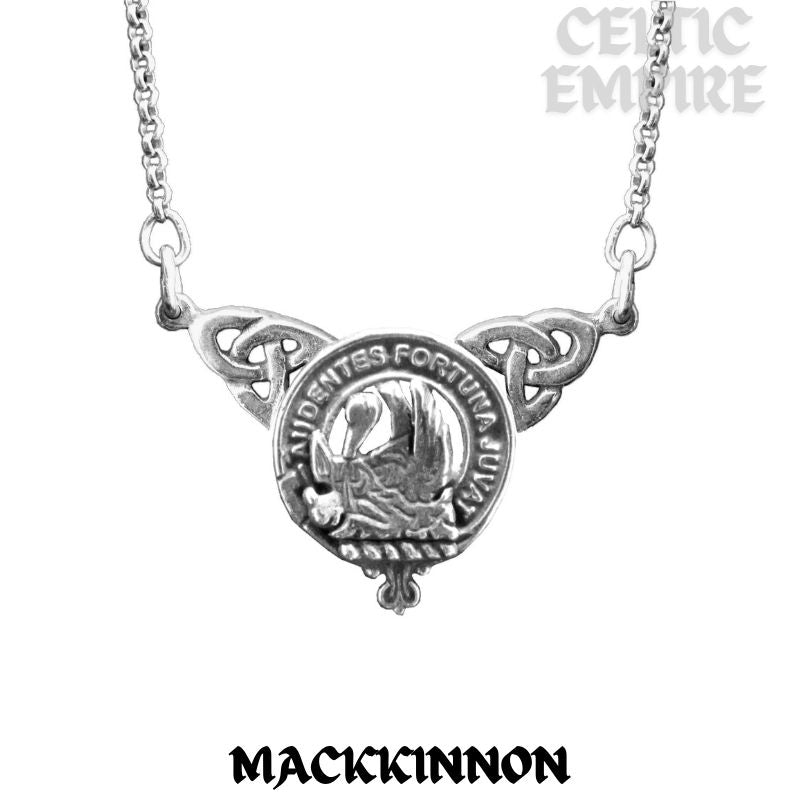MacKinnon Family Clan Crest Double Drop Pendant