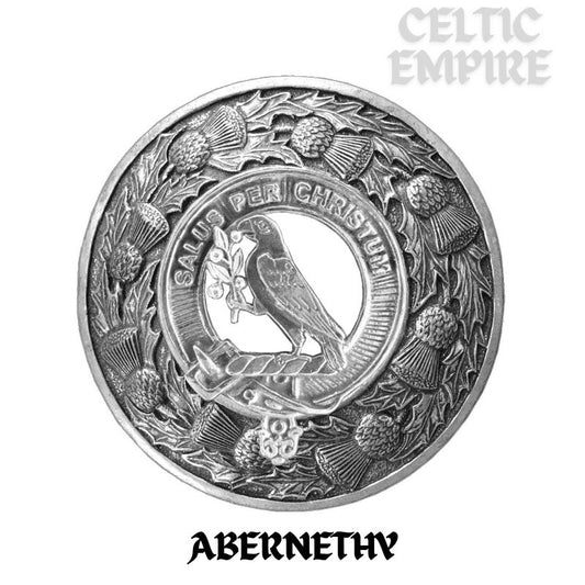 Abernethy Family Clan Badge Scottish Plaid Brooch