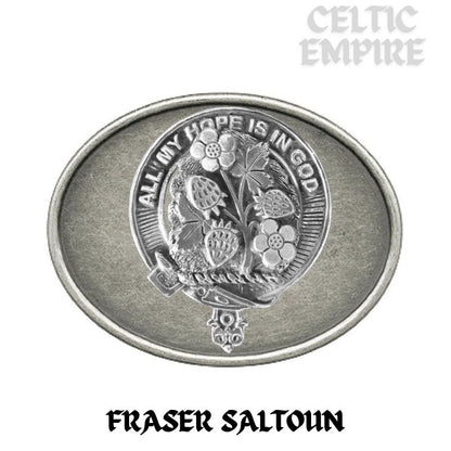 Fraser Saltoun Family Clan Crest Regular Buckle ~ All Family Clans