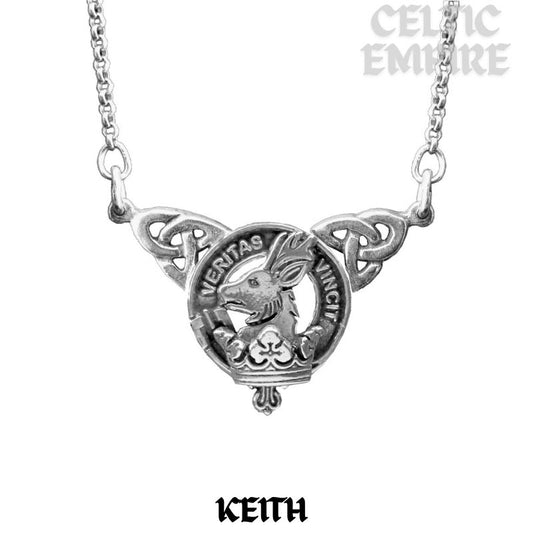 Keith Family Clan Crest Double Drop Pendant