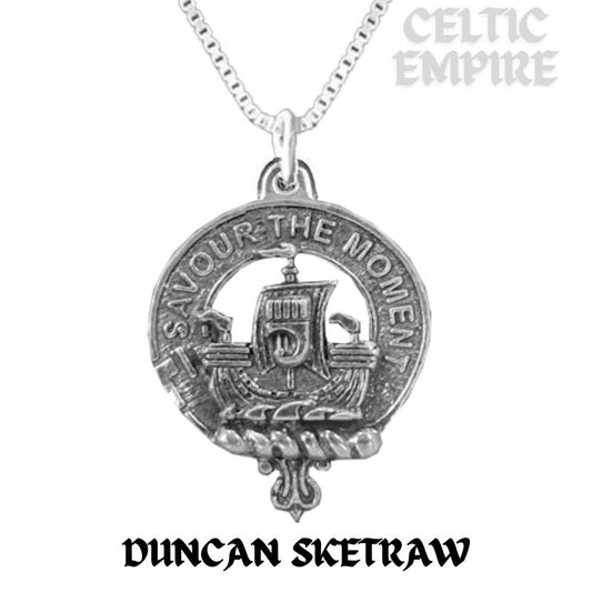 Duncan Sketraw Family Clan Crest Scottish Pendant