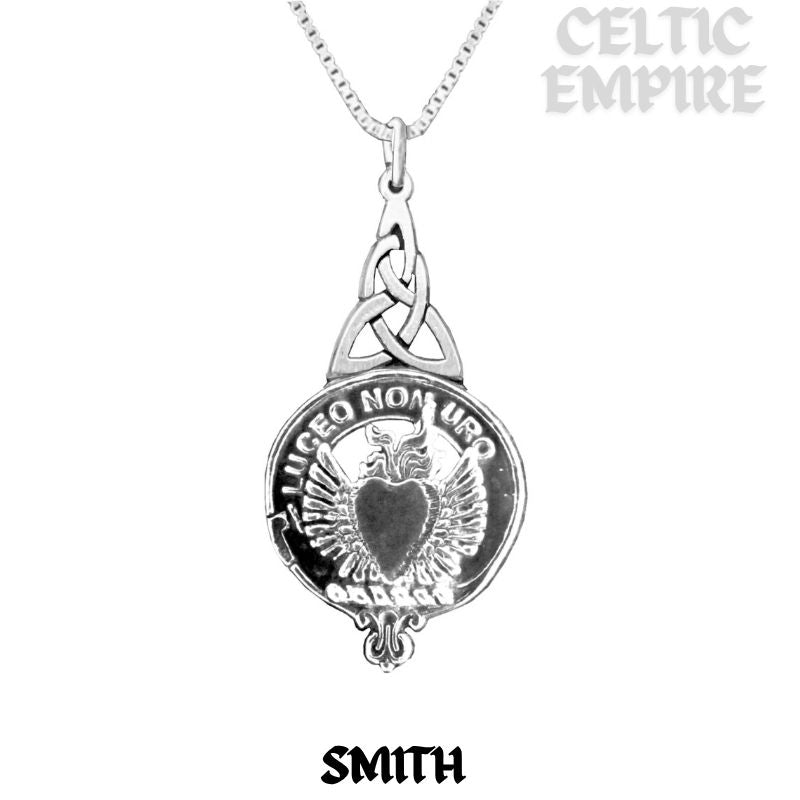 Smith Family Clan Crest Interlace Drop Pendant